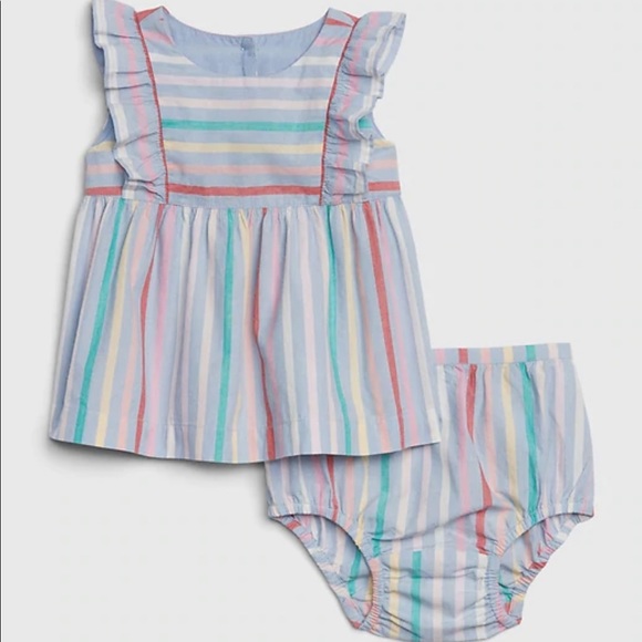 ISO Baby Stripe Ruffle Set - Picture 1 of 1